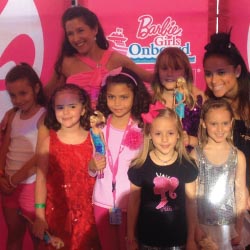 The Barbie Girls pose for photos after their fashion show. // © 2013 Ken Shapiro
